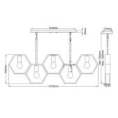 fekete arany design geometrikus fuggesztek lampa modern konyha etkezo asztal vilagitas nappali.jpg
